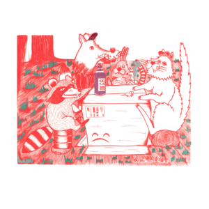 Print "Tu última cena" tinta roja