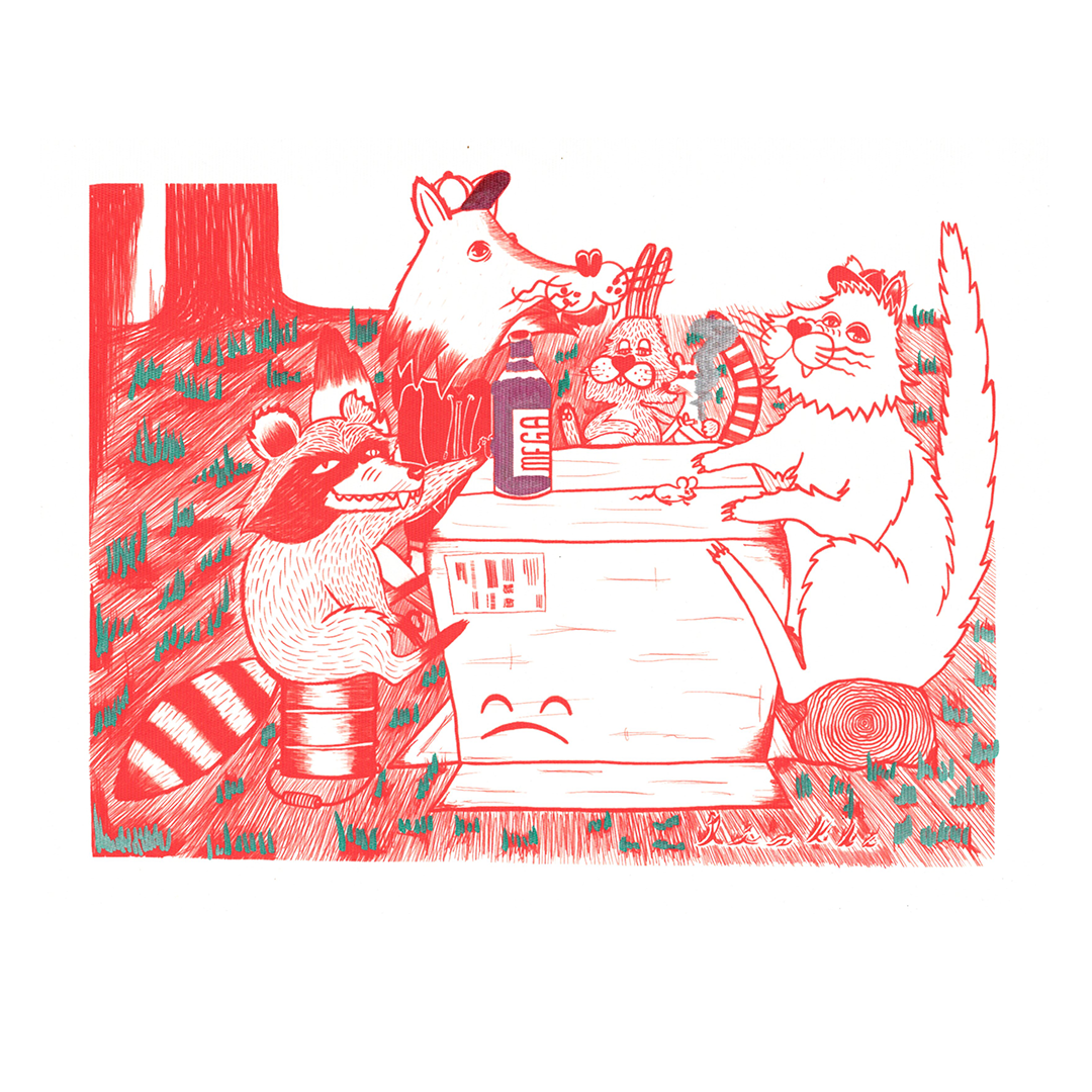 Print "Tu última cena" tinta roja