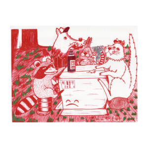 Print "Tu última cena" tinta rojota